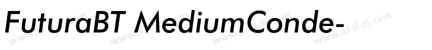 FuturaBT MediumConde字体转换